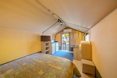 Cama o camas de una habitación en Camping Gran Sol