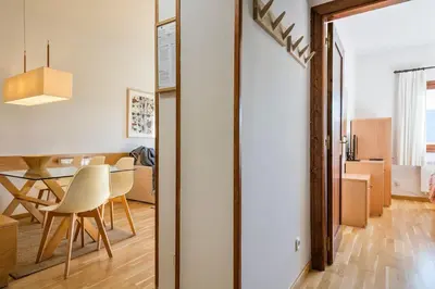 Cama o camas de una habitación en Luderna - Apartamento Tanau A1 Esquirós