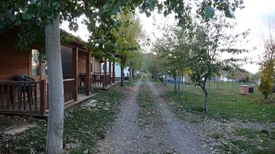 Jardín al aire libre en Camping Aín Jaca