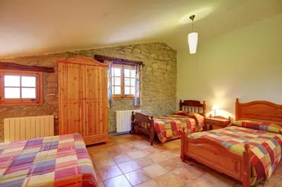 Cama o camas de una habitación en Mas Del Cigarrer Allotjament Rural