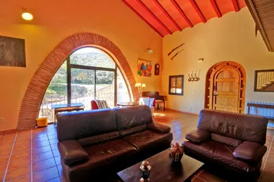 Zona de estar de Mas Del Cigarrer Allotjament Rural