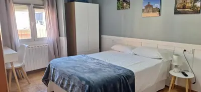 Cama o camas de una habitación en Fonda Toldra