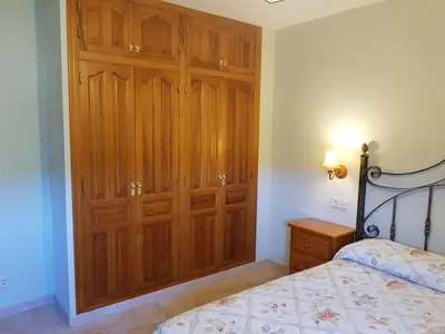 Cama o camas de una habitación en Preciosas Vistas a La Montaña, Luminoso y Acogedor