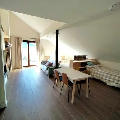 Cama o camas de una habitación en Casa Cotefablo. Aloj Sorrosal (Gavin, Biescas)