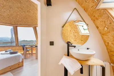Cama o camas de una habitación en Irati Barnean