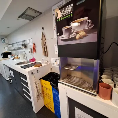 Una cocina o zona de cocina en Hostel Casa Ibarrola