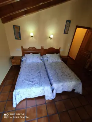 Cama o camas de una habitación en Casa A Ruata