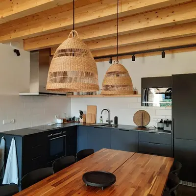 Una cocina o zona de cocina en Corral de l'esquirol
