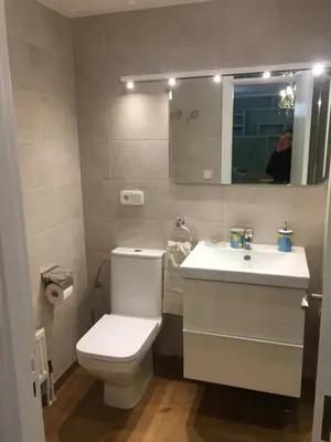 Un baño de Apartamento Pamplona Comfort