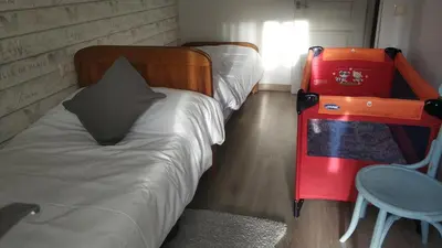 Cama o camas de una habitación en Bassiero Apartament
