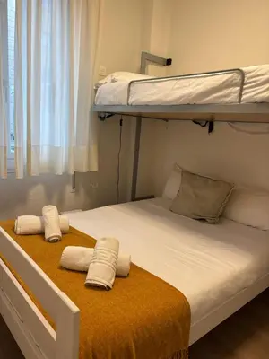 Cama o camas de una habitación en Apartamento Larraina