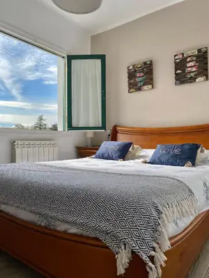 Cama o camas de una habitación en Apartamento Elizondo Giltxaurdi