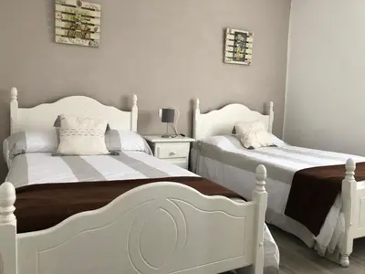 Cama o camas de una habitación en Apartamento Elizondo Giltxaurdi