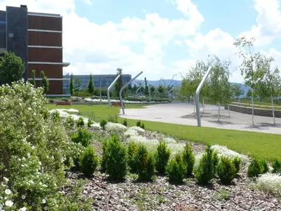 Jardín al aire libre en Apartamentos Las Margas Golf Formigal Ordesa