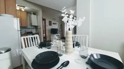 Una cocina o zona de cocina en Atico Abi Villanua