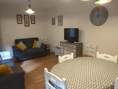 Una televisión o centro de entretenimiento en Casa Julio