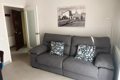 Zona de estar de apartament dúplex 