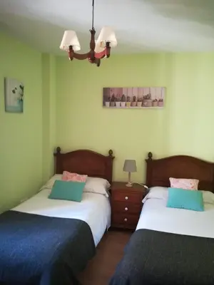 Cama o camas de una habitación en Luna Lunera