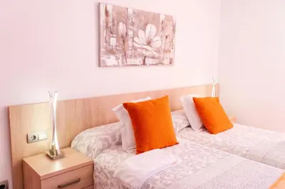 Cama o camas de una habitación en Casa Tío Pepe Valderrobres