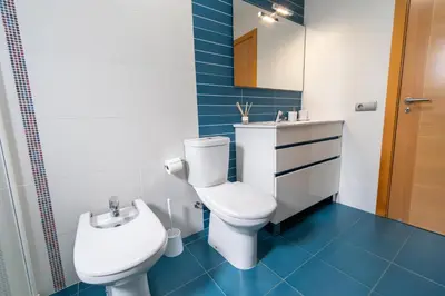 Un baño de Casa Tío Pepe Valderrobres