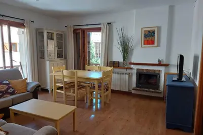 Zona de estar de Casa Bihotz - Bonito y céntrico apartamento con garaje en Sallent
