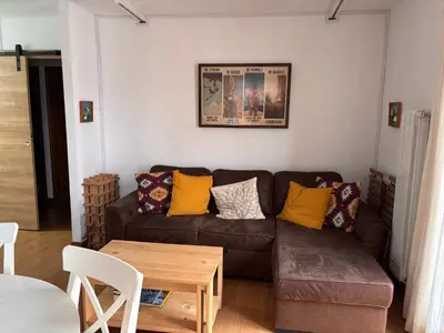 Zona de estar de Casa Bihotz - Bonito y céntrico apartamento con garaje en Sallent