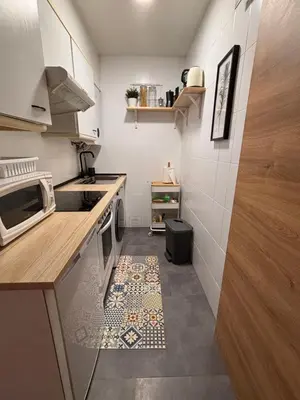 Una cocina o zona de cocina en Casa Bihotz - Bonito y céntrico apartamento con garaje en Sallent