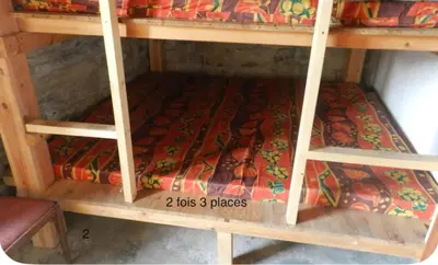 Litera o literas de una habitación en La bergerie Leffler