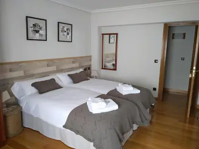Cama o camas de una habitación en Greta Etxea