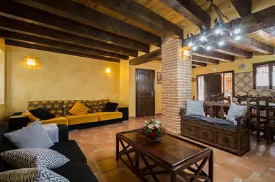 Zona de estar de La Casona de Aldealobos