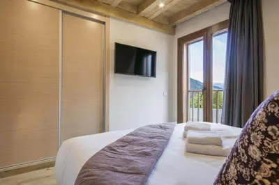 Cama o camas de una habitación en Luderna - Dúplex Sabiera