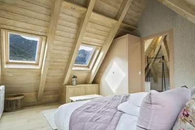 Cama o camas de una habitación en Luderna - Dúplex Sabiera