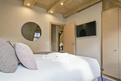 Cama o camas de una habitación en Luderna - Dúplex Serradet