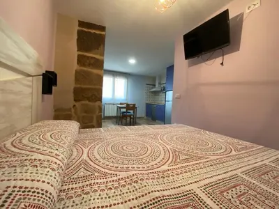 Una televisión o centro de entretenimiento en Casa Molinero Abiego
