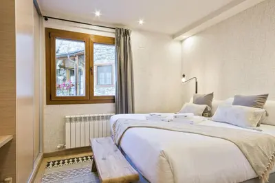 Cama o camas de una habitación en Luderna - Apartamento Des Puis