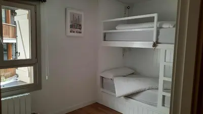 Cama o camas de una habitación en Casa El Cajico alojamiento vacacional en Panticosa