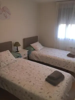 Cama o camas de una habitación en Apartamentos Mequedo