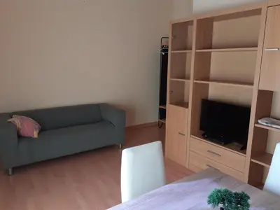 Una televisión o centro de entretenimiento en Duplex casco historico