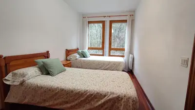 Cama o camas de una habitación en Martina VUT , Estación de Canfranc