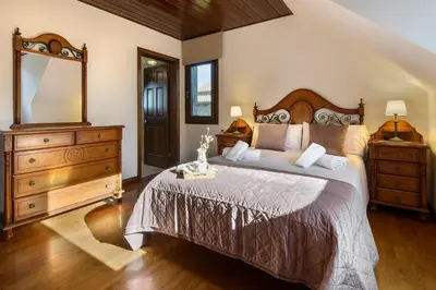Cama o camas de una habitación en Villa Lana chalet Baros, Jaca