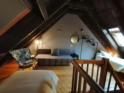 Cama o camas de una habitación en PRECIOSA CASA, NAUT ARAN, ALTO ARAN, GESSA, A 4 KM DE BAQUEIRA, 212 M2 wifi