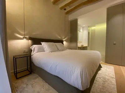 Cama o camas de una habitación en Casa Llobera 1792