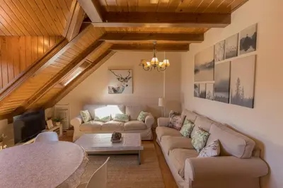 Zona de estar de Tensina ❅ Acogedor salón y gran terraza privada ❀