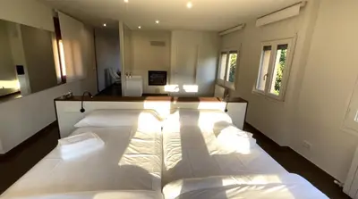 Cama o camas de una habitación en Apartaments Parapent Fly Escales