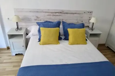 Cama o camas de una habitación en Apartamento Siente Sobrarbe en Aínsa