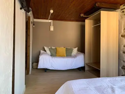 Cama o camas de una habitación en Maison del Arc