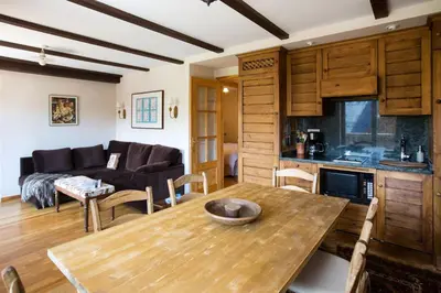 Zona de estar de Wood ✪ WiFi, terraza ✪ Ideal excursiones