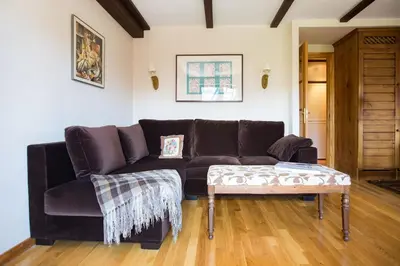 Zona de estar de Wood ✪ WiFi, terraza ✪ Ideal excursiones