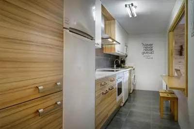 Una cocina o zona de cocina en Peña Sabocos II Apartamento Turístico Panticosa