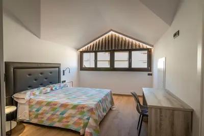 Cama o camas de una habitación en Casa Rural San Victorian 16